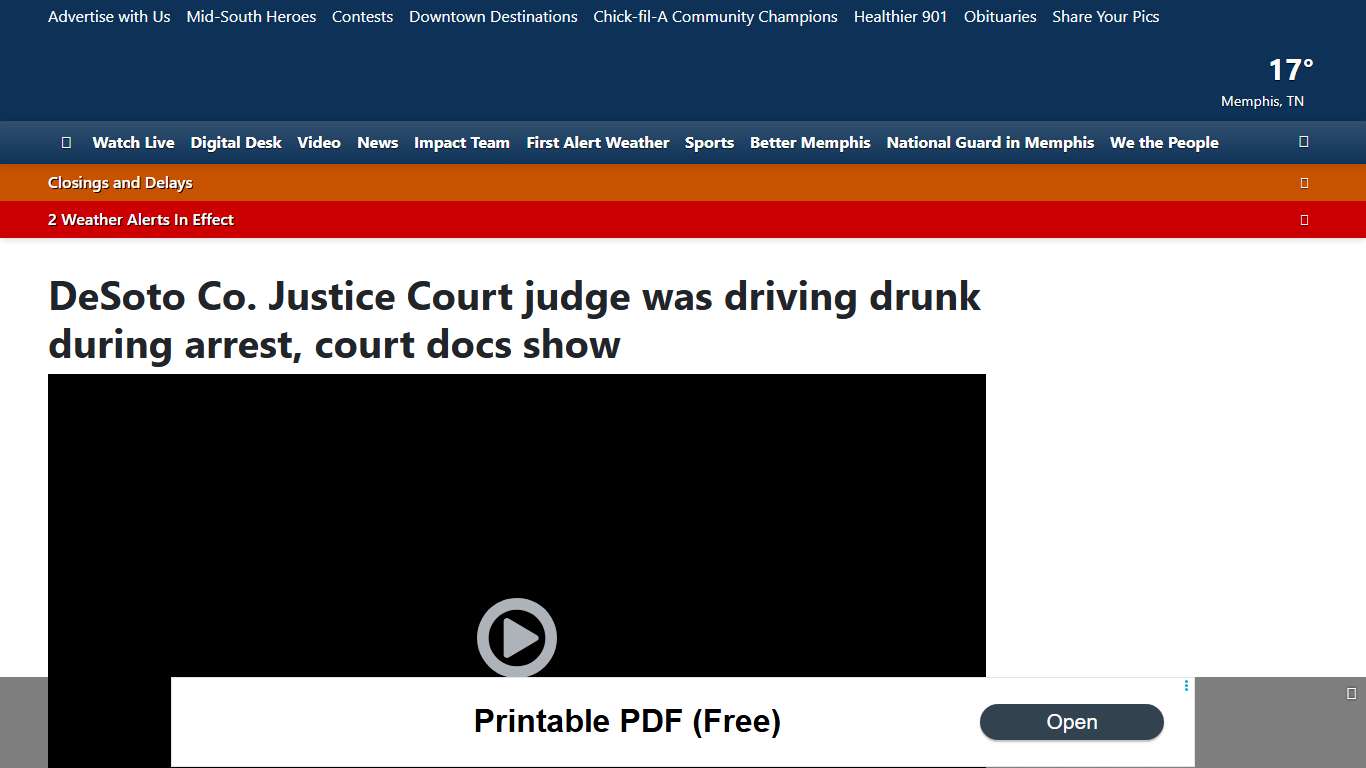 DeSoto Co. Justice Court judge was driving drunk during arrest, court docs show