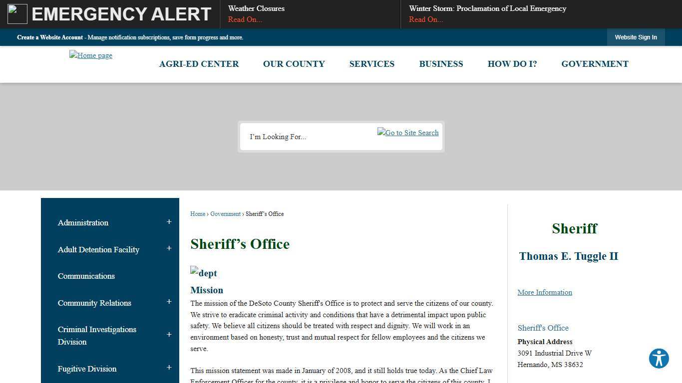 Sheriff’s Office DeSoto County, MS - Official Website
